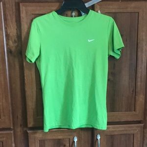 Lime green Nike shirt